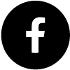 logo of Facebook in black